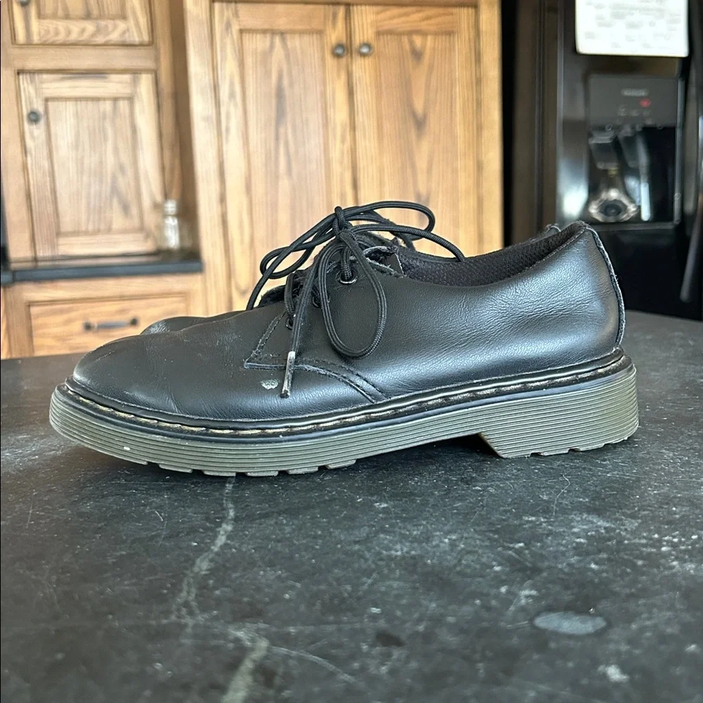 Dr. Martens 1461 J Black Leather Shoes Oxfords youth kids Unisex Size‎ 2